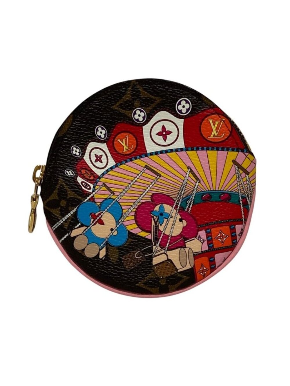 Louis Vuitton Porte Monnaie Rond Vivienne Model Brown Coin Purse